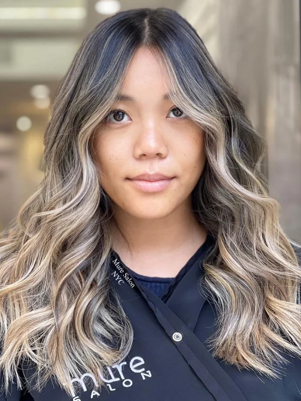 Dimensional balayage styling