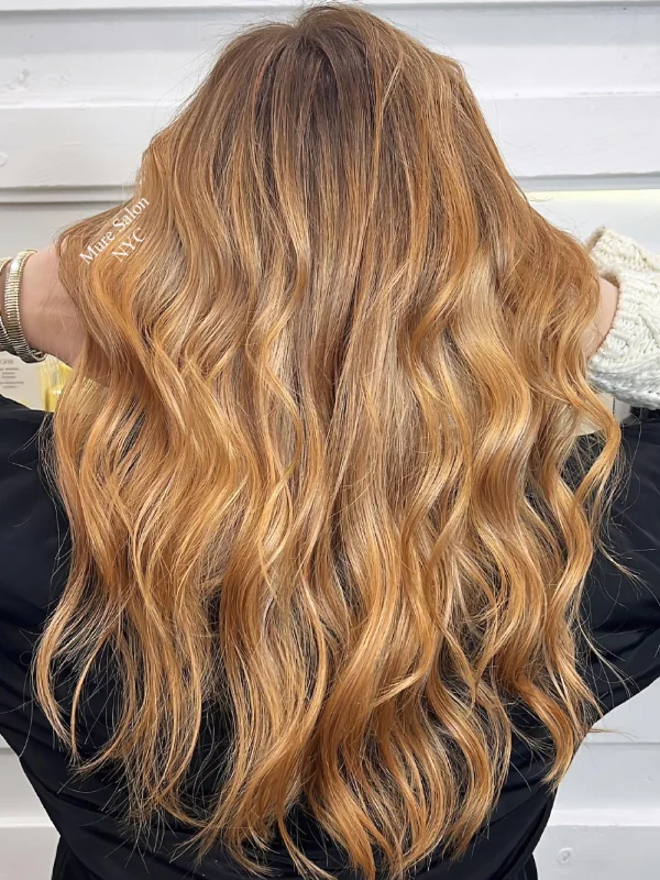 Blonde balayage highlights